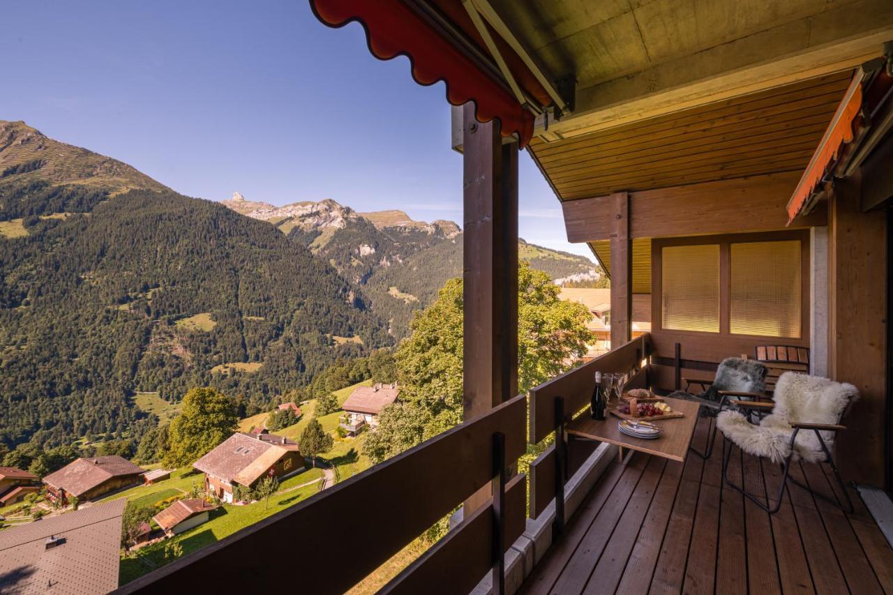 Chalet Primula Penthouse Wengen Exterior foto