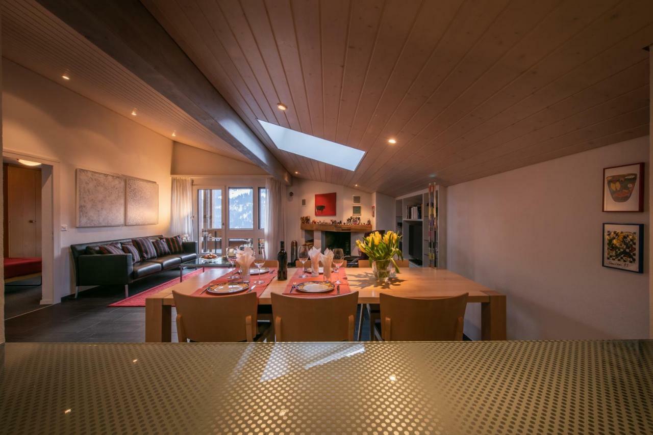 Chalet Primula Penthouse Wengen Exterior foto